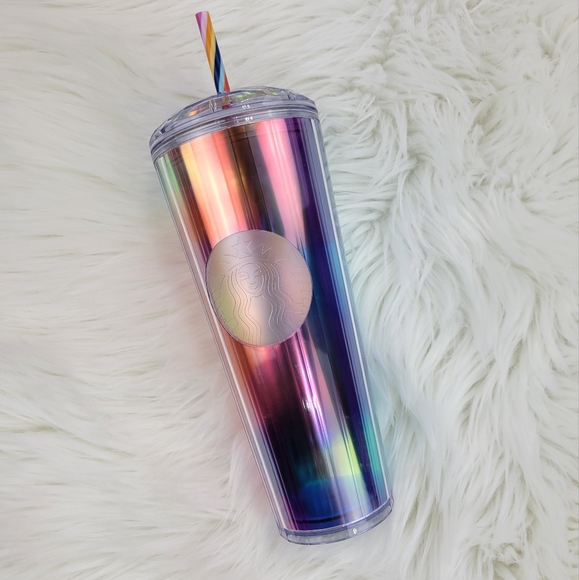 NWT Starbucks 2021 Pride Rainbow Dome Lid Tumbler - Picture 2 of 5